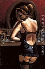 Composition VIII Paintings - Medias Negras VIII by Fabian Perez